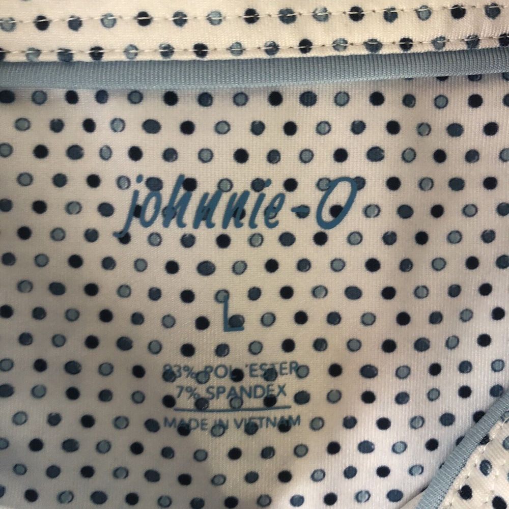 johnnie-O Gray Patterned Polo Shirt - Picture 3 of 9